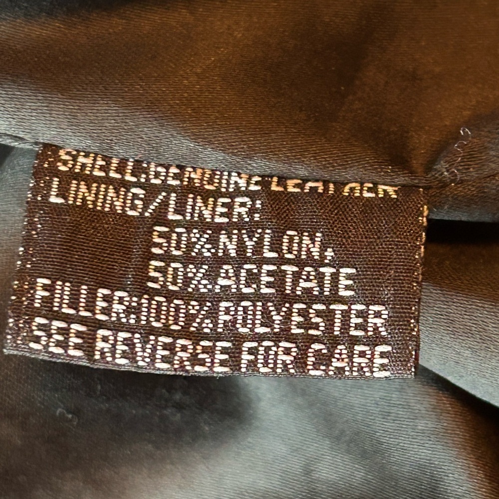 Black Women's Leather Jacket with Braided Detail - Picture 12 of 13
